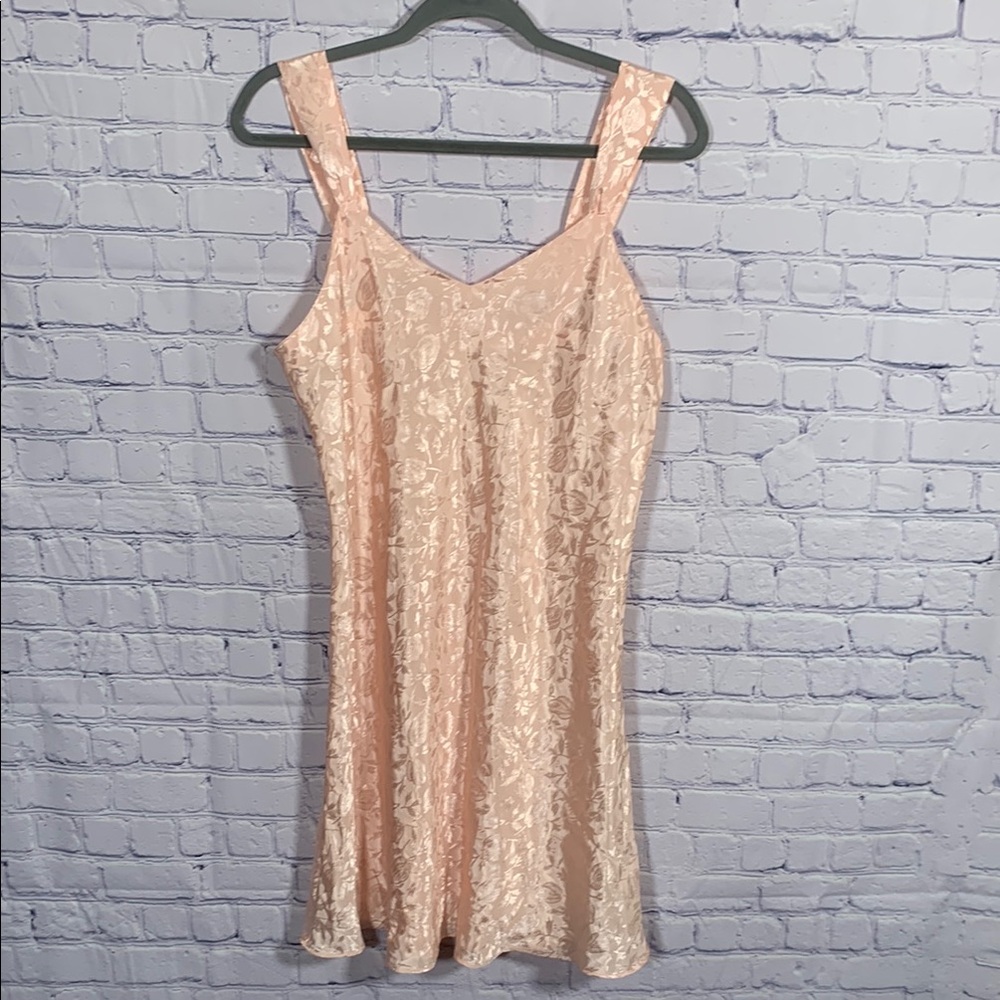 Hidden Fantasies Womens VTG Slip Dress Pink Floral Size M Balletcore Coquette